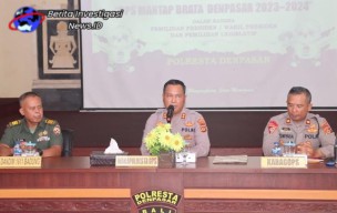 Jelang Pengamanan Pemilu Polresta Denpasar Gelar Rakor