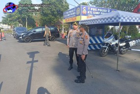 Kapolres Badung AKBP Teguh Priyo Wasono Pantau Pengaturan Arus Lalu Lintas