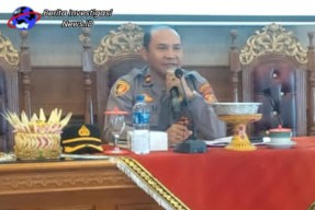 Tingkatkan Keamanan Jelang Pemilu 2024 Kapolsek Mengwi Laksanakan Bimtek Harkamtibmas