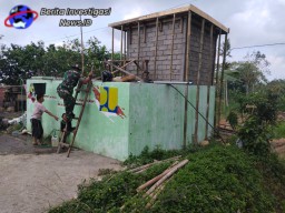 Babinsa Bersama Masyarakat Rutin Cek Pompa Hidram Agar Selalu Berfungsi