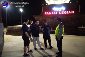 Polsek Kuta Terus Gencarkan Blue Light Patrol, Upaya Efektif Cegah Kerawanan Malam Hari