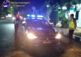Atasi Gangguan Kamtibmas, Polsek Kuta Selatan Rutin Gelar Blue Light Patrol