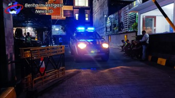 Aktifitas Masyarakat Malam Minggu Kapolsek Kuta Pimpin Apel Kesiapan Blue Light Patrol