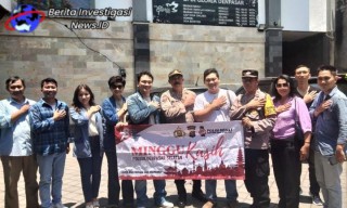 Jemaat Gereja GPdi Kelurahan Panjer Bersama Program Minggu Kasih Polsek Densel