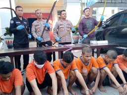 Polsek Tambaksari Polrestabes Surabaya Berhasil 7 Remaja Yang Hendak Melakukan Tawuran 