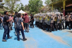 Siap Amankan Pemilu 2024, Polres Bangkalan Gelar Simulasi Sispamkota