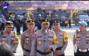 Kapolda Bali Pimpin Apel Gelar Pasukan Ops Mantap Brata 2023-2024