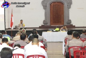 Polresta Denpasar Gelar Latpraops Mantap Brata Agung 2023 Jelang Pengamanan Pemilu