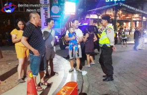 Aktifitas Blue Light Patrol Polsek Kuta, Cegah Kejahatan Jalanan dan Gangguan Kamtibmas Lainnya