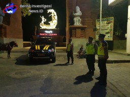 Antisipasi Gangguan Kamtibmas Polsek Kuta Optimalkan Patroli Pada Jam Rawan