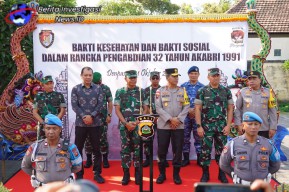 Pangdam IX Udayana Hadiri Bakti Kesehatan dan Bakti Sosial Akabri 1991 di Bali