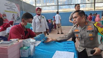 Polres Nganjuk Bersama Rumah Sakit Bhayangkara Nganjuk Gelar Bakti Sosial dan Bakti Kesehatan Pengabdian AKABRI 91 ke-32 Tahun 2023
