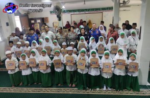 Minggu Kasih Polda Bali Kepada Masyarakat &amp; Anak Anak TPQ Asy-Syifa