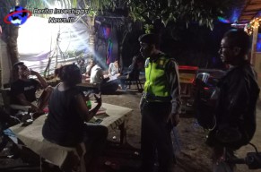 Suara Musik Keras Hingga Larut Malam, Polsek Dentim Respon Cepat Datangi Lokasi