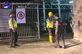 Blue light Patrol Polsek Benoa Kontrol Tempat Tempat Objek Vital Nasional