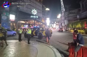 Rutinitas Blue Light Patrol Malam Hari Polsek Kuta Cegah GKWH