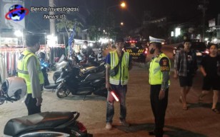 Rutinitas Bluelight Patrol Polsek Denbar Amankan Wilayah Dari Gangguan Kamtibmas