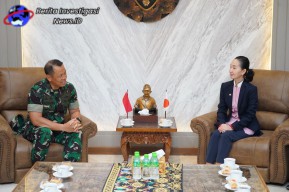 Kunjungan Kehormatan HADR Jepang ke Kodam IX Udayana