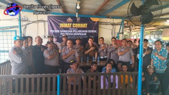 Polresta Denpasar dan Polsek Benoa Lakukan Jumat Curhat Bersama Karyawan PT. Bali Koala Mas