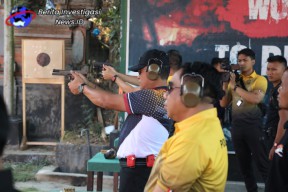 Sambut HUT ke 72 Humas Polri Bid Humas Polda Bali Adakan Lomba Menembak Presisi