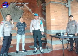 Pam Objek Vital Gudang Logistik Pemilu di GOR Kompyang Sujana Denpasar Barat Agar Tetap Aman