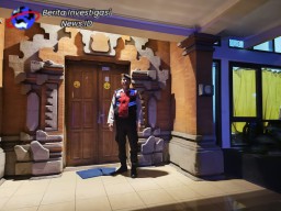 Patroli Satgas Preventif di Kantor Partai Politik Kota Denpasar