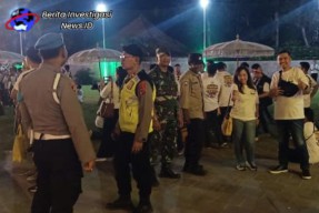 Polsek Dentim Kawal dan Jamin Lancar Keamanan Perayaan HUT ke 25 PT. Bank Mandiri