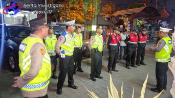 Polsek Densel Bersama Bankamda Kelurahan Renon Laksanakan Apel Malam Antisipasi GKK