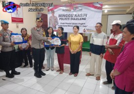 Minggu Kasih Polres Buleleng di Gereja Kemah Injil Indonesia