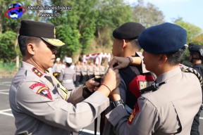 Polres Bandara Ngurah Rai Ikuti Gelar Pasukan OPA IX 2023