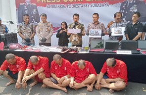 Lima Pelaku Pembobol Rumah Mewah Berhasil Diamankan Satreskrim Polrestabes Surabaya