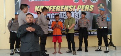 Penjaga Warkop Mencuri Besi Ulir Diproyek Pembangunan Rel Kereta Api Double Track Taman Sepanjang
