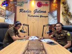 Jaksa Menyapa di Radio Gelora, Kejari Gianyar Sosialisasikan Peran Posko Pemilu