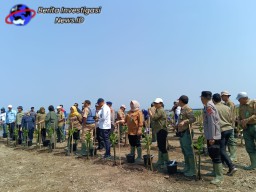 Launching Penanaman Pohon Mangrove Menteri LHK Diamankan Personil Polsek Benoa