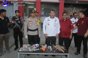 Cegah Gangguan Kamtib, Lapastik Bangli Gelar Razia Bersama APH