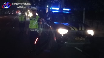 Terjunkan Bluelight Patrol, Polsek Denpasar Barat Cegah Kerawanan Kamtibmas