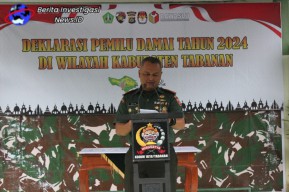 Pegang Teguh Netralitas TNI, Kodim 1619 Tabanan Gelar Deklarasi Pemilu Damai 2024