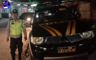 Ciptakan Rasa Aman Malam Hari, Polsek Kutsel Rutin Gelar Patroli Blue Light