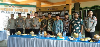 Giat Jumat Curhat Balong Bendo Krian, Polresta Sidoarjo Serap Aspirasi Masyarakat