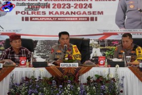 Kapolda Bali dan Forkopimda Karangasem Bahas Kesiapan Pengamanan dan Penyelenggaraan Pemilu 2024