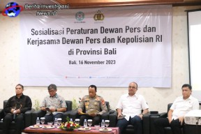 Polda Bali Bersama Dewan Pers Bekerjasama dalam Rangka Perlindungan Pers