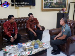 Start Awal Jaga Kamtib Jelang Nataru dan Pemilu 2024, Rutan Gianyar Sambangi Kodim Gianyar
