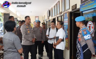 Kapolres Tabanan Sambut Tim Mabes Polri dan Kemenpan RB Pengecekan Pelayanan Publik