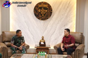 Kakanwil Kemenkumham Bali Audiensi dengan Pangdam IX Udayana