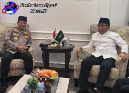 Dikunjungi Kaops NCS, Gus Yahya Nilai Polri Berhasil Jaga Ketentraman Jelang Pemilu