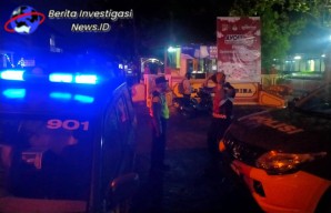 Antisipasi Kejahatan Saat Malam hingga Dini Hari, Polsek Denut Gelar Blue light Patrol