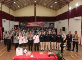 Sinergitas Polres Madiun Kota Bersama Lapas Kelas I Madiun Sosialisasikan Pemilu Damai 2024