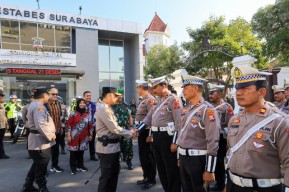 Apel Gelar Pasukan "Operasi Lili Semeru 2023" Polrestabes Surabaya