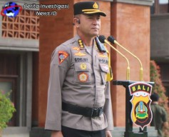 Karo Ops Polda Bali Pimpin Apel Gelar Pasukan Ops Puri Agung X 2023