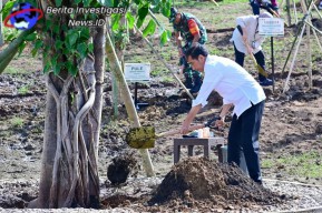Pangdam IX Udayana dampingi Presiden Tanam Pohon Estetika dan Nonestetika